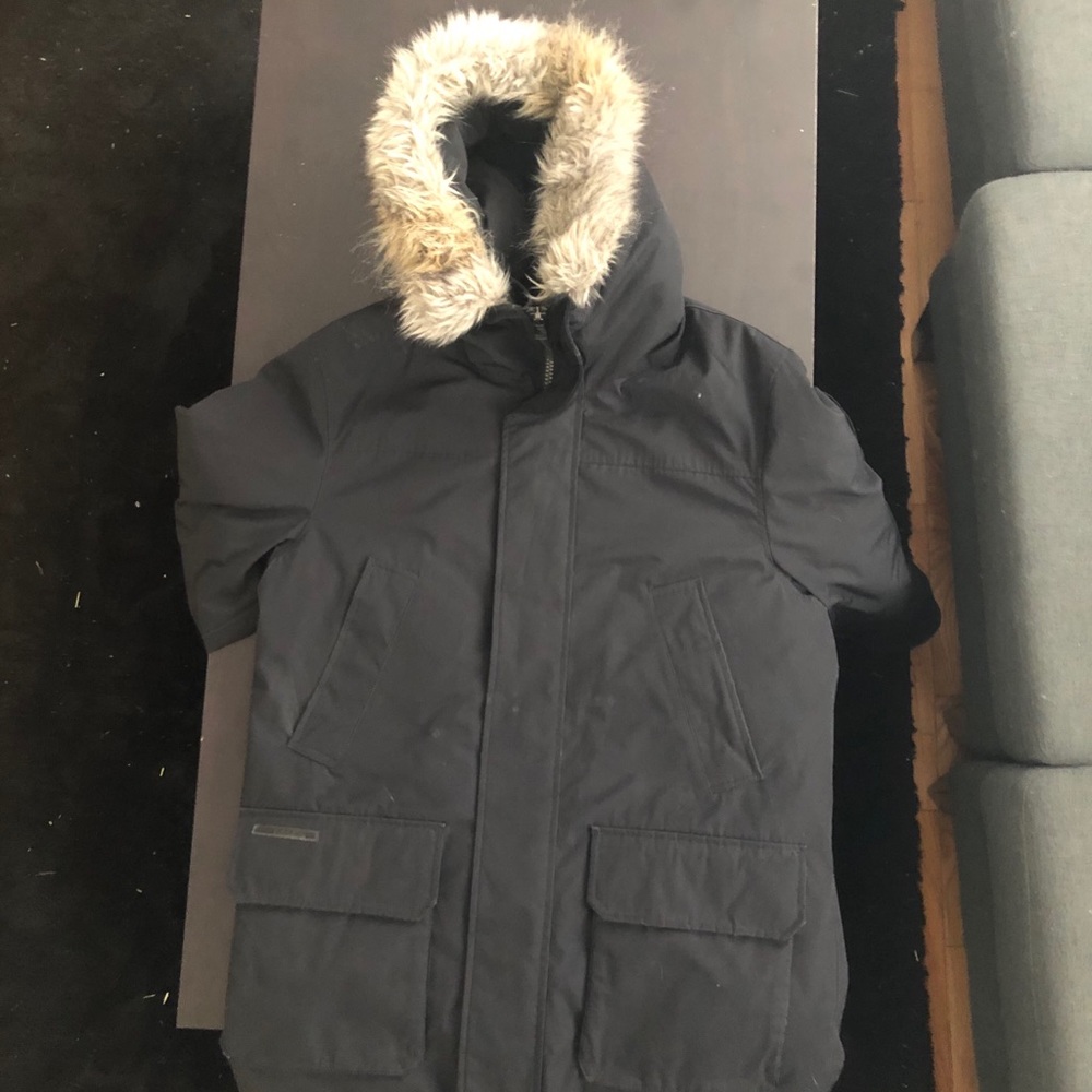 Calvin Klein Parka Coat With Detachable Hood